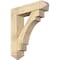 Ekena Millwork Merced Arts and Crafts Rough Sawn Bracket w/ Offset Brace, Douglas Fir, 8"W x 32"D x 38"H BKT0806X32X38MRC03RDF - alternate 1